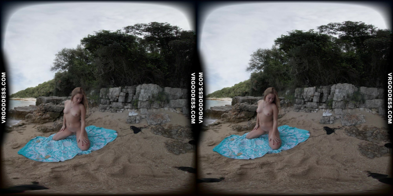 Kristina's Sensual Beach Solo in Stunning 8K - Image 4