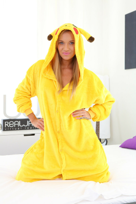 Angel Piaff in Hot Cosplay Teen Solo VR Action - Image 1