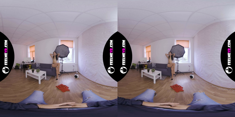 Virtual Reality Nude Striptease With Lady In Red Polina - Image 3