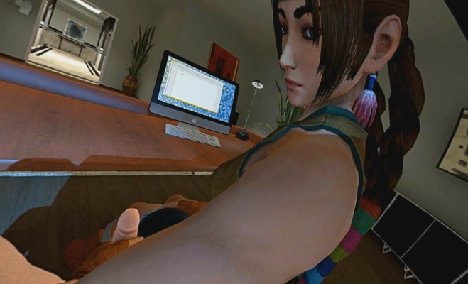 Julia Chang in Tekken Parody: Hot Handjob Action - Image 1