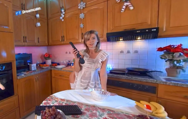 Marta Gromova's Steamy Kitchen Seduction in 4K - Image 1