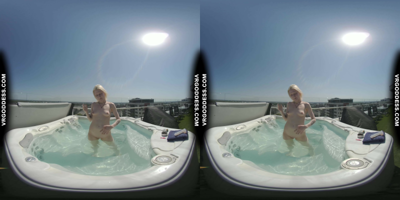 Penthouse Rooftop Jacuzzi Hot Ingrida Smoking And Masturbating In The Sun - Image 3