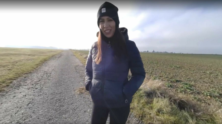 Paula Shy Wild Blowjob Adventure Outdoors - Image 1