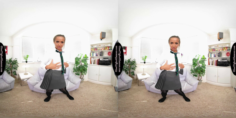 Lara Lee In CU Outfit With Black Glossy Tights JOI - Image 3