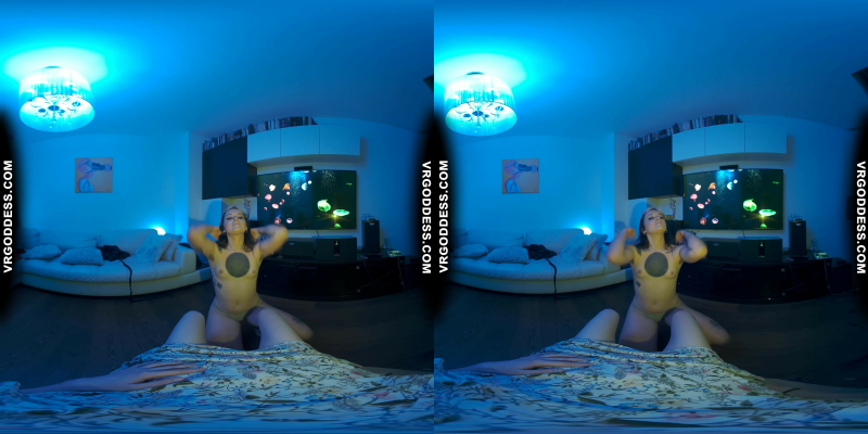 Brille Giving Sexy Striptease Lapdance With Pussy Licking Dildo For Ingrida Pov - Image 2