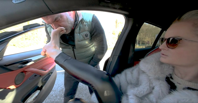 Sabdeluxe Hot Car Footjob Adventure - Image 3