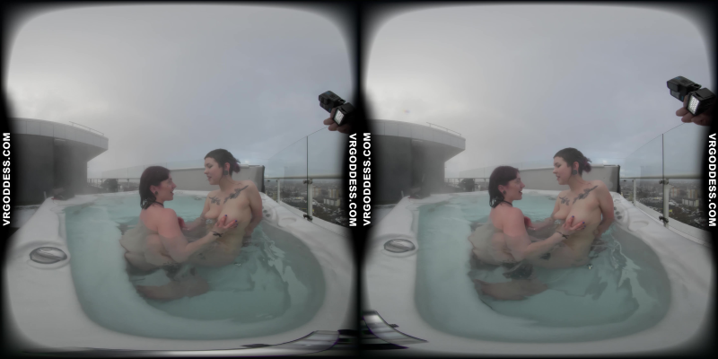 Sammy And Ellah Have Lesbian Sex In A Rooftop Jacuzzi - Image 2