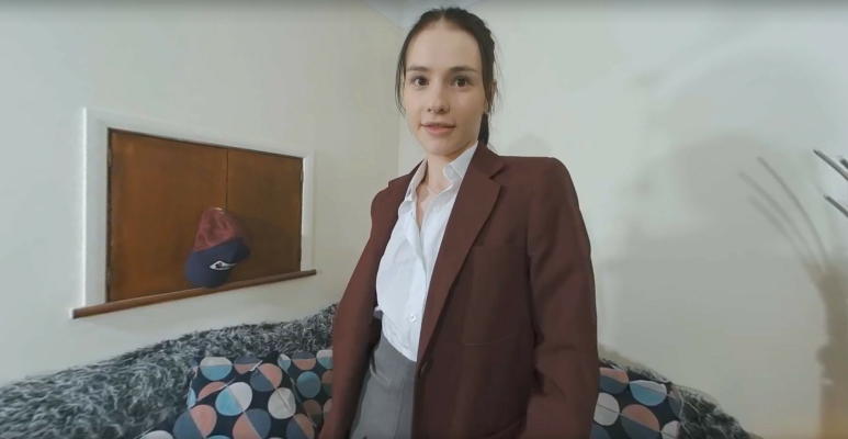 Tiny Schoolgirl Seduction with Matty Mila Perez - Image 1