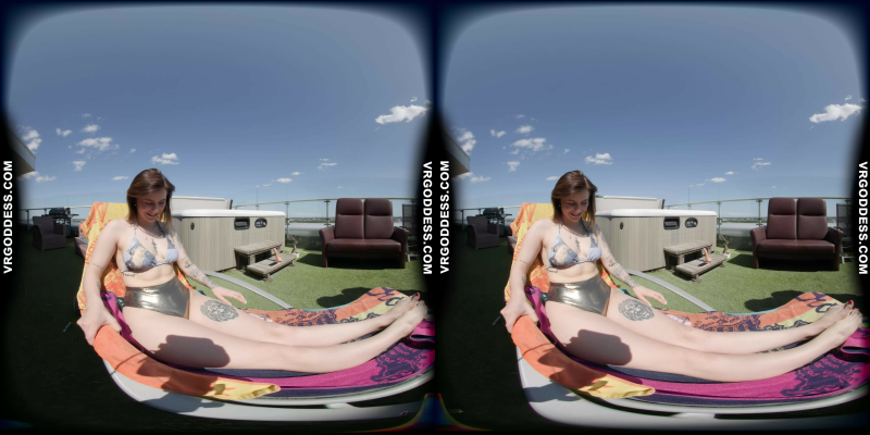 Melonie Oiled Up Sunbathing Finger Masturbating Her Pussy And Asshole Outdoors - Image 1