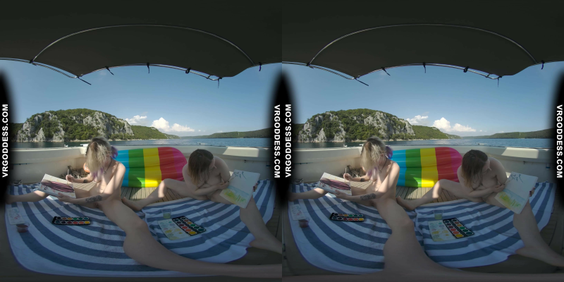 Diana and Ingrida in Sensual Yacht Art Nude - Image 5