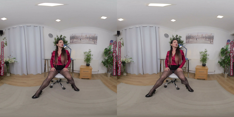 Tommy Tease Treat To Show off Her Glossy Legwear - Image 1